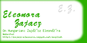eleonora zajacz business card
